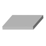 Šamotová deska spodní, zadní KV 025G 02